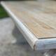 Patinated solid wood dining table, provencal castle