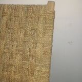 Chair woven from palm leaves