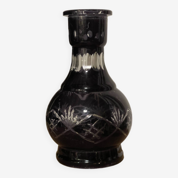 Vase bohème en verre