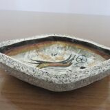 Empty ceramic rock pocket signed 60s