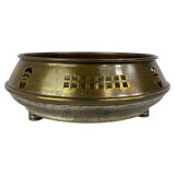 Brass bowl Secession by Jutta Sika and Kolo Moser