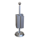Aluminum umbrella stand by Walter & Moretti, France circa 1970
