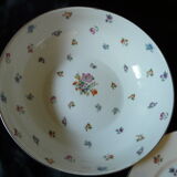 3 porcelain dishes limoges floral decoration