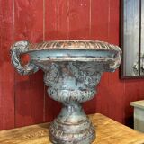Pair of cast iron planters