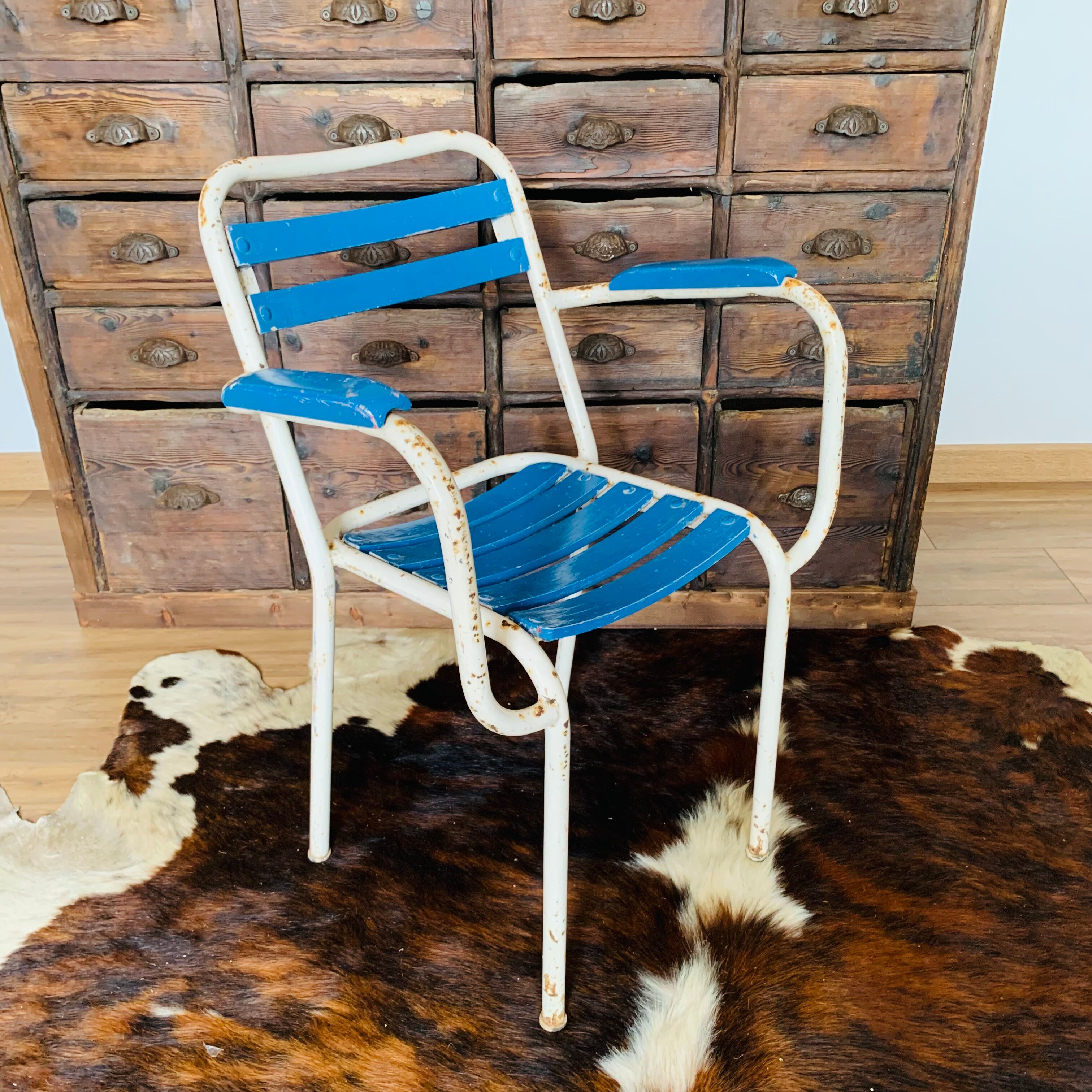 Set of 5 armchairs Tolix T2 50s