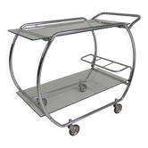 Chariot Art déco, desserte chromée, années 1950