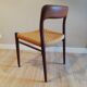 Ensemble de 4 chaises scandinaves modèle 75 de Niels Otto Moller