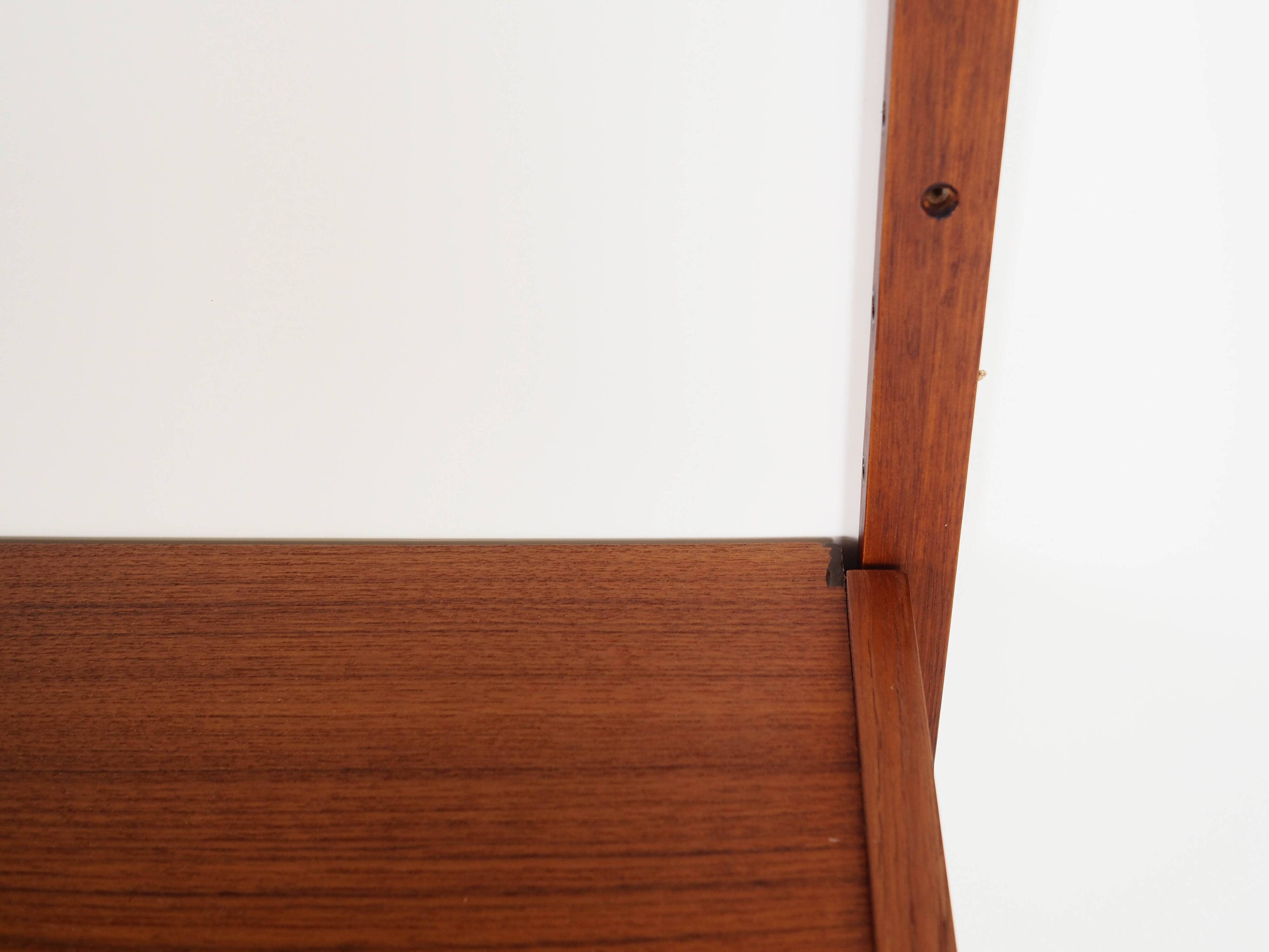 Teak shelving unit, Danish design, 1960s, production: Denmark