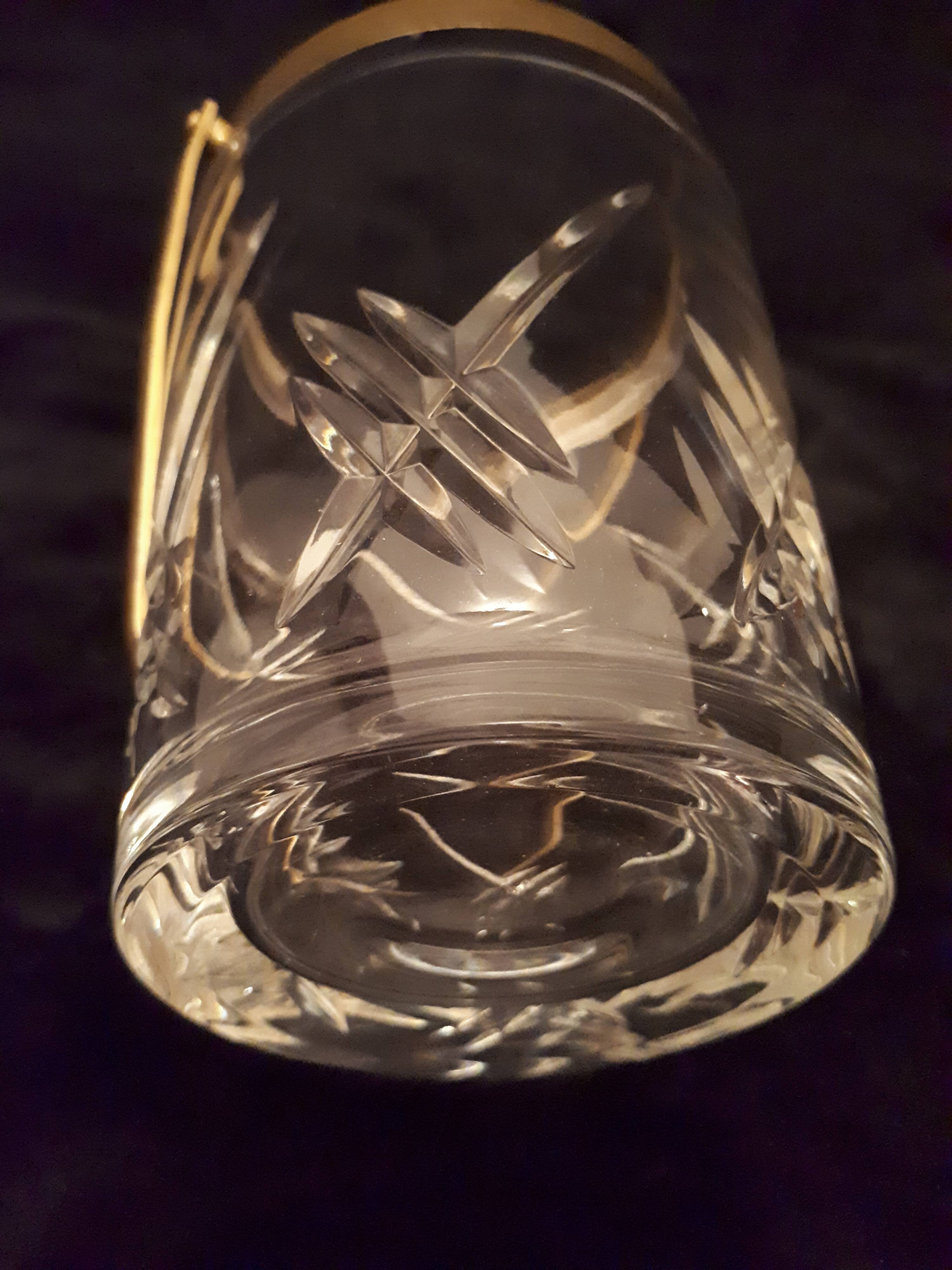 Vintage gold ice bucket