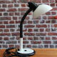 80's white aluminum desk lamp