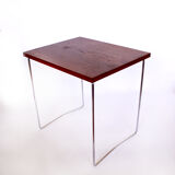 Set of teak and chrome nesting tables by Brabantia