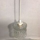 Old glass molded geometric shape 70 decoration