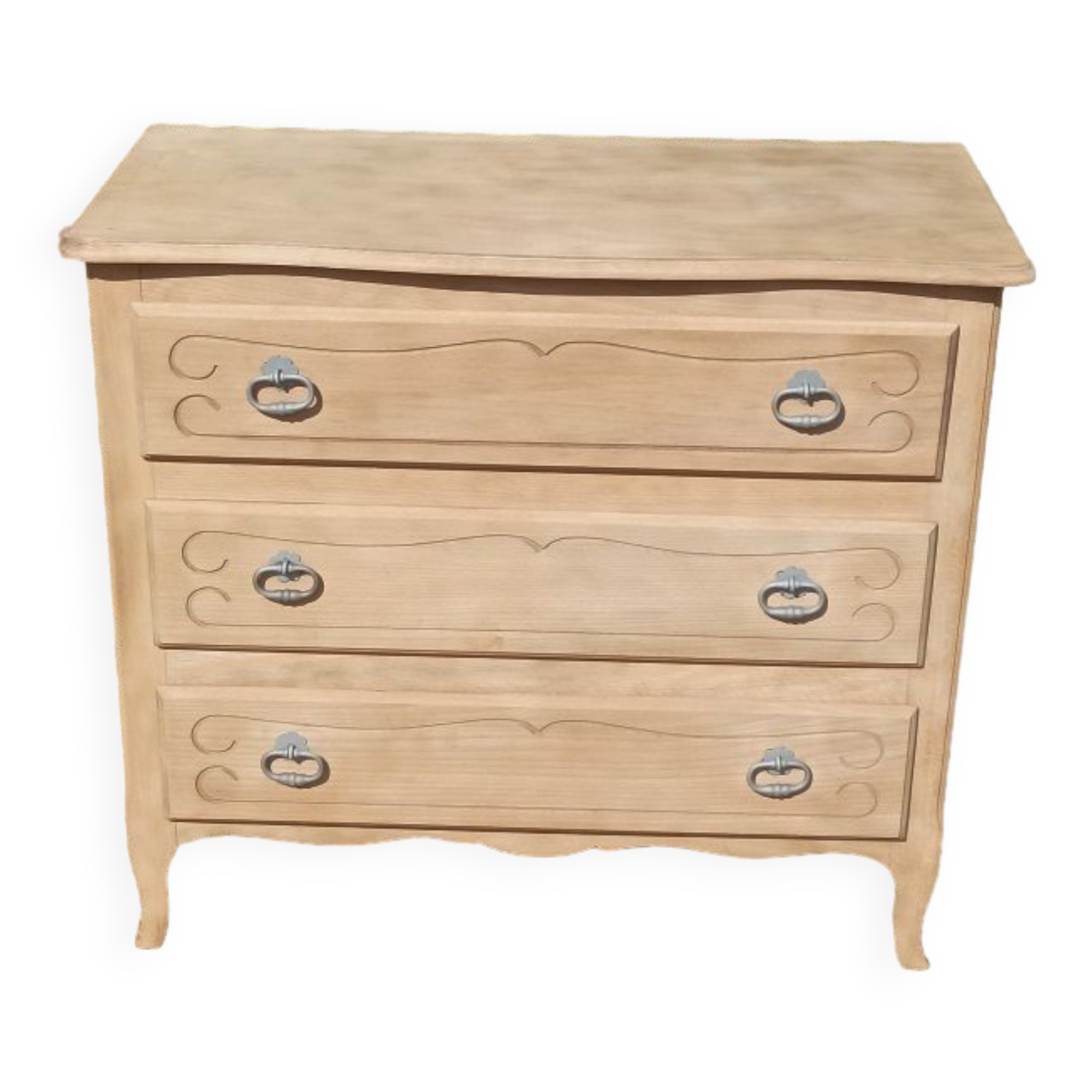 Chest of drawers 3 drawers solid wood aero-gummed