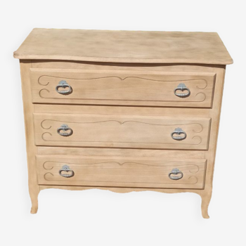 Commode 3 tiroirs bois massif aéro-gommé