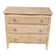 Chest of drawers 3 drawers solid wood aero-gummed