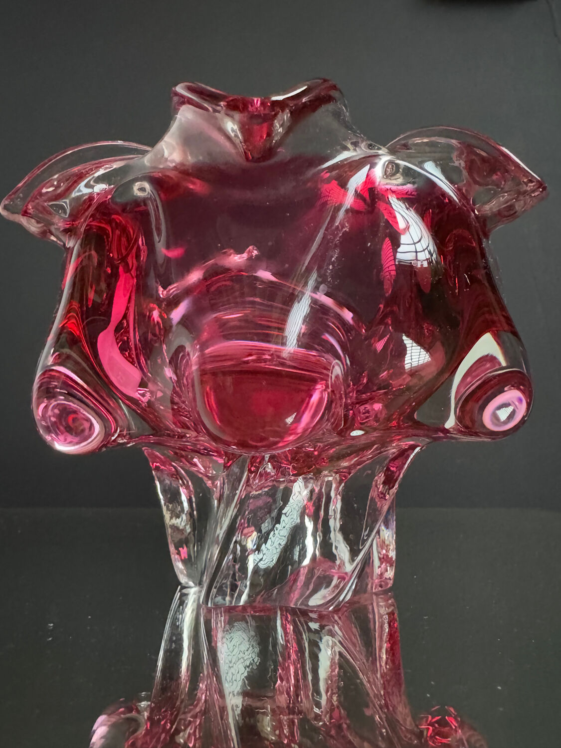 Blown glass catchall by Josef Hospodka from the 1960s.