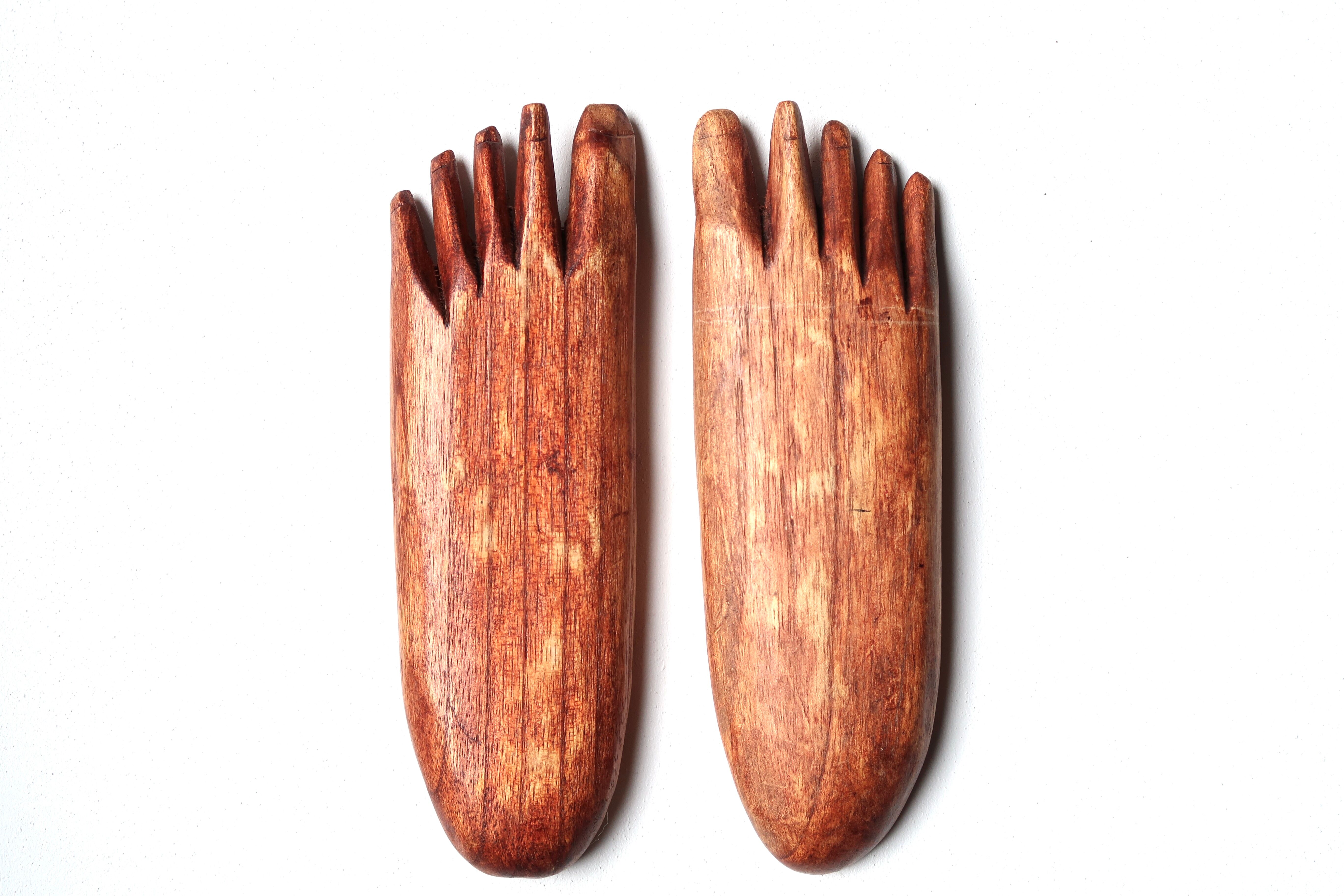 Empty pocket, carved wooden legs, 70s