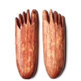 Empty pocket, carved wooden legs, 70s