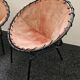 Hans Olsen Suede lounge chair pair for Lusch – 1950s mid-century