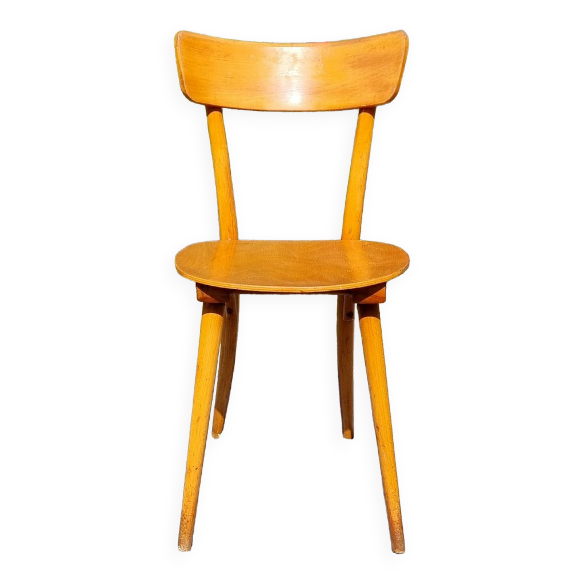 Chaise bistrot de Charmoille années 70
