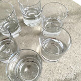 Set de 6 verres gobelets en cristal