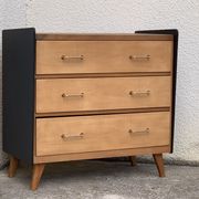 1960 compass foot chest of drawers