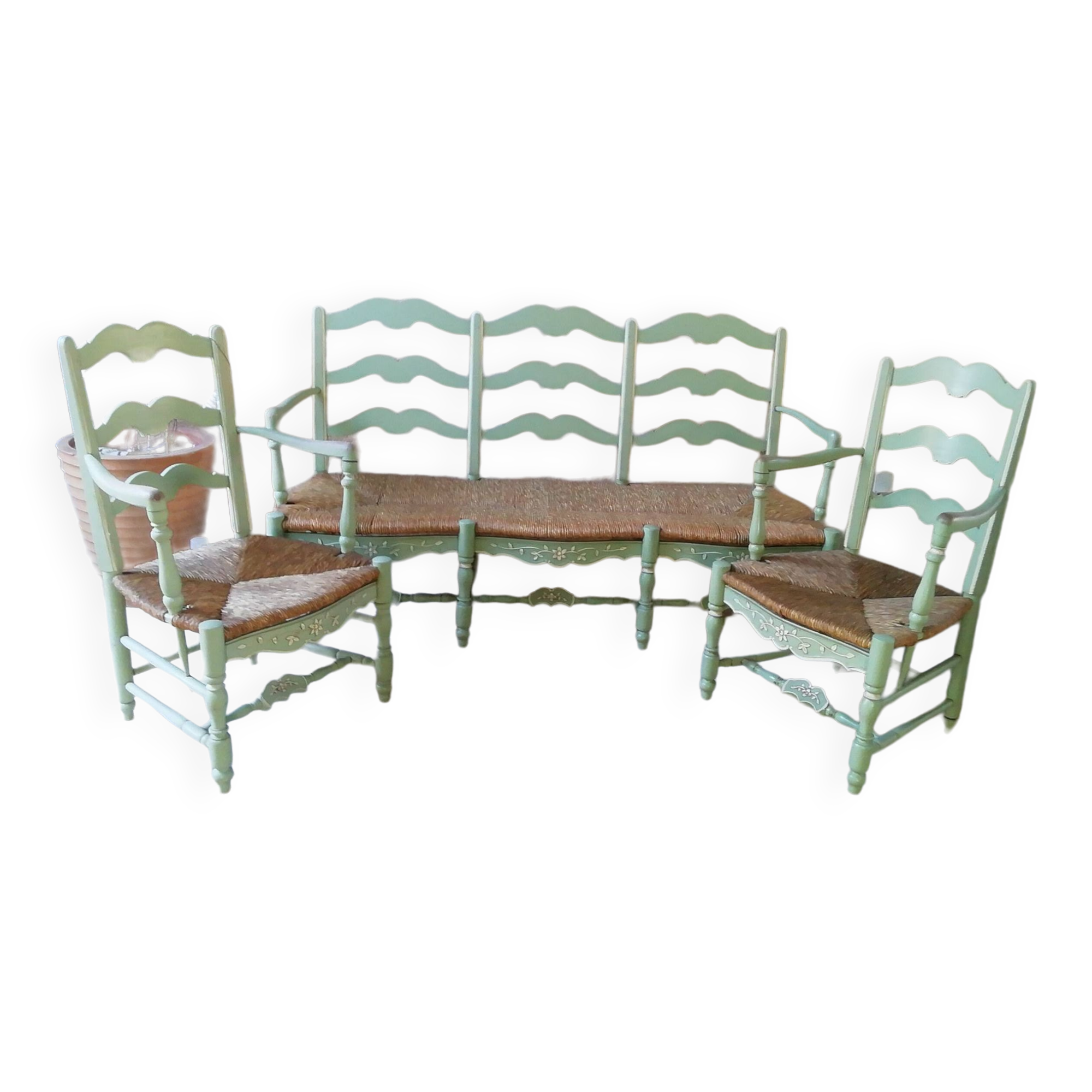 Salon radassier et 2 fauteuils