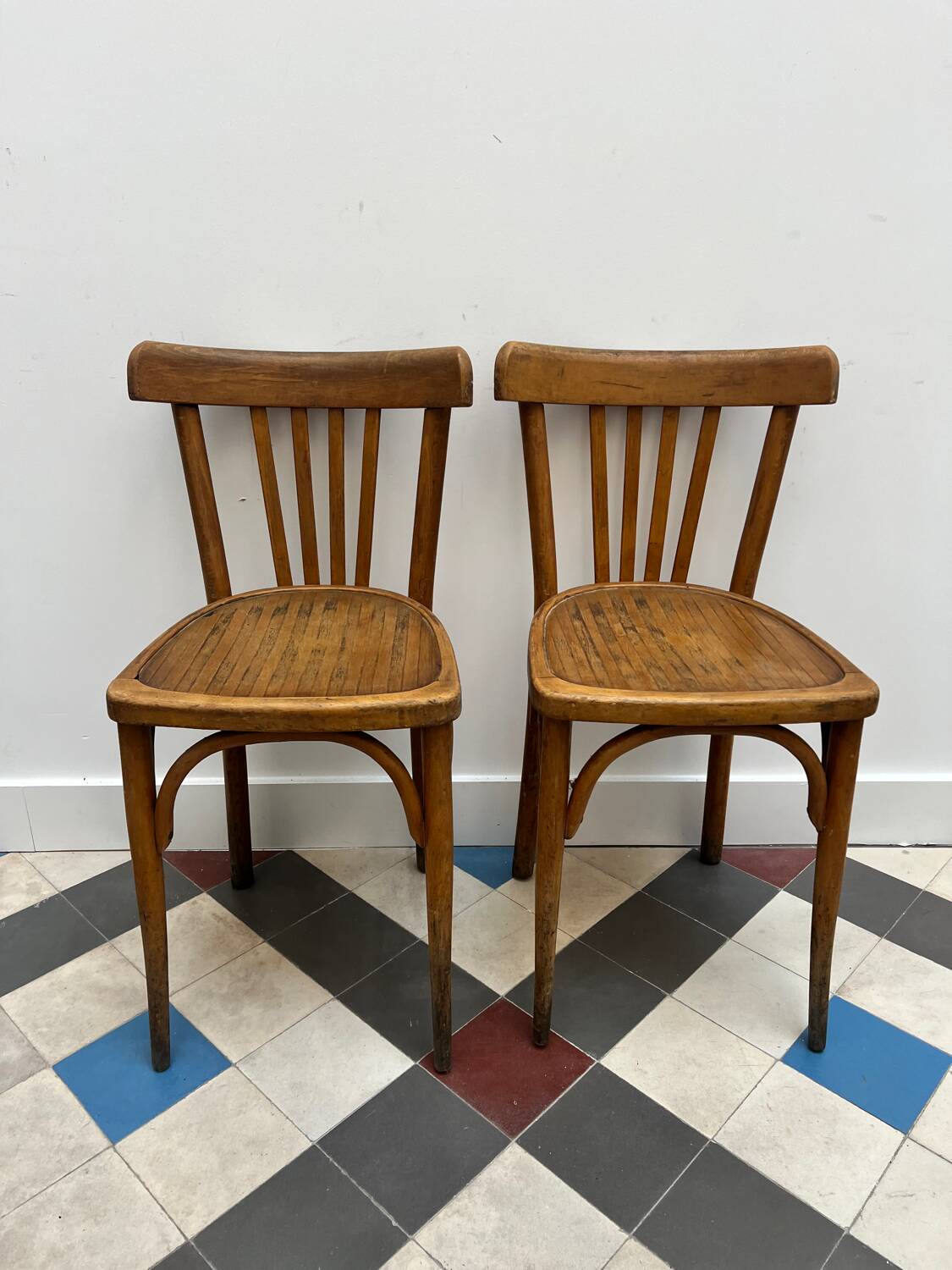 Pair of bistro chairs