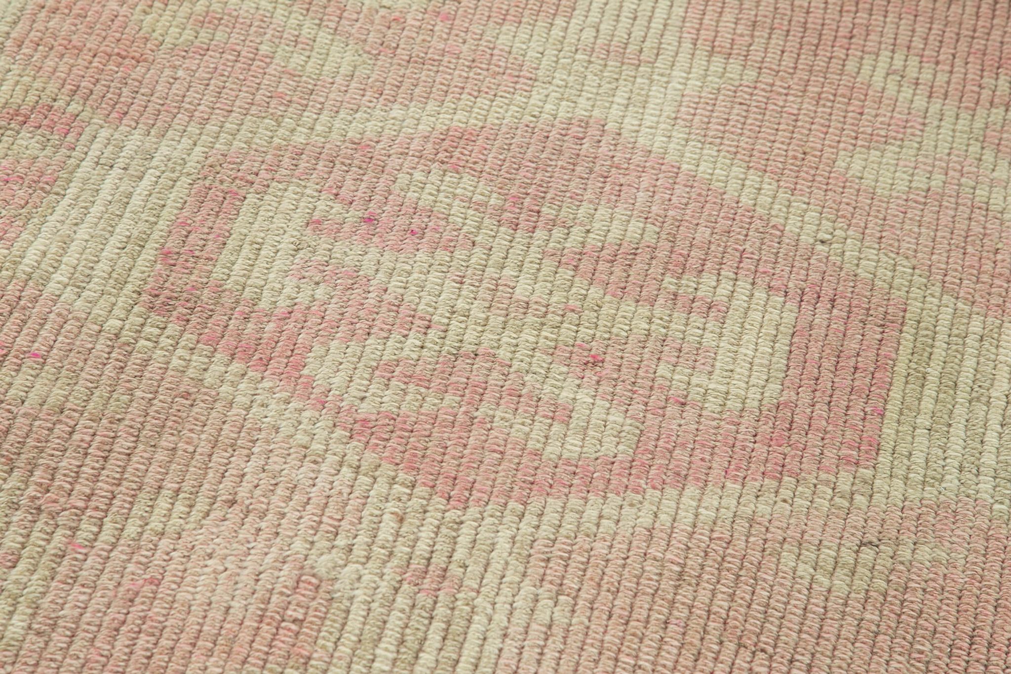 Handwoven antique anatolian beige runner rug 94 cm x 343 cm