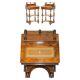 Pair of fully restored antique Davenport desks.