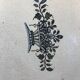 Faience dish "black ass" with floral pattern 18th century