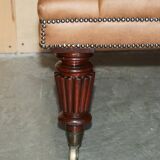 Chesterfield XXL leather sofa hand-dyed