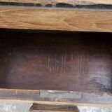 Old Art Deco teak desk