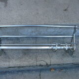 Wall coat rack / Art Deco hat in chrome metal