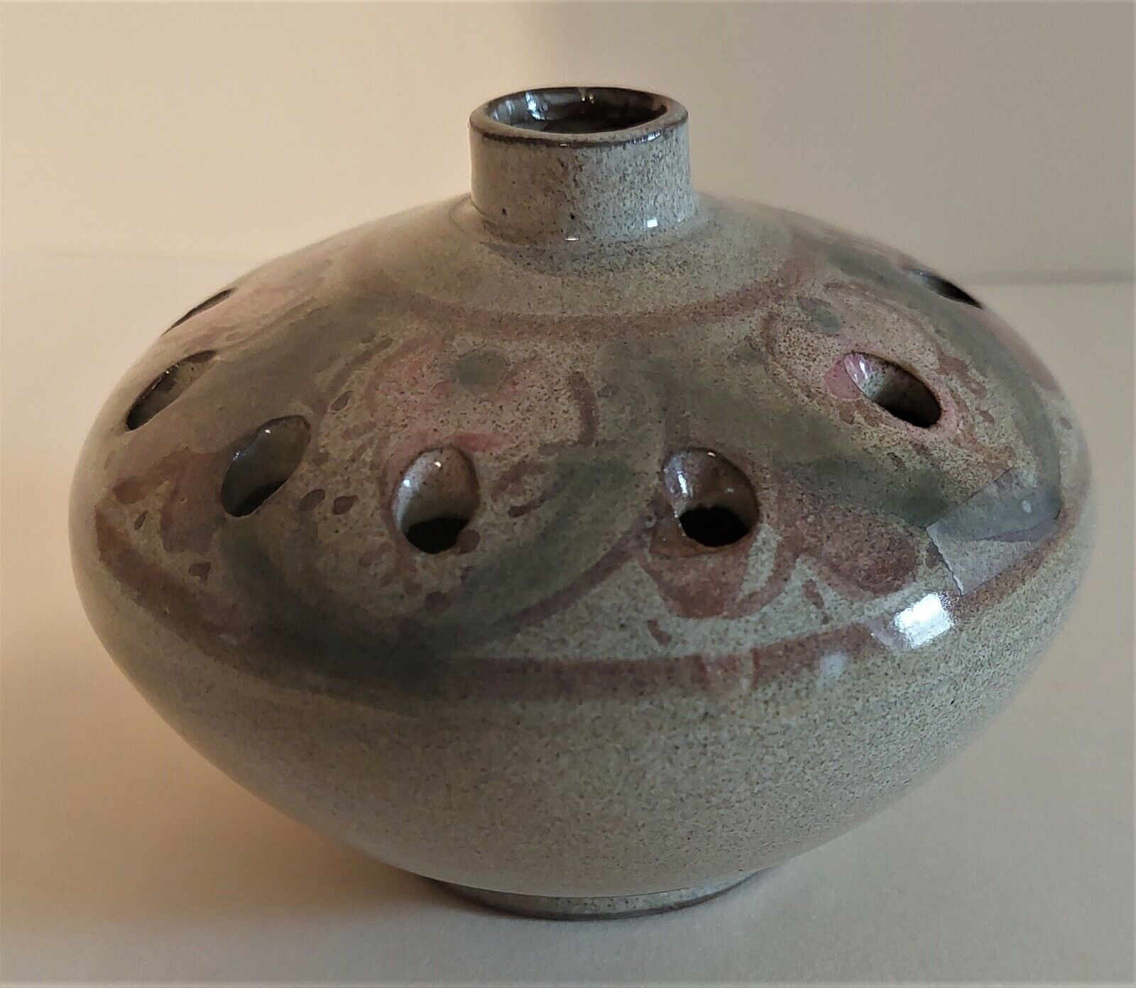 Pique vase flowers ceramic XXth Camnara