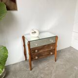 60s mirrored chest of drawers