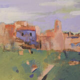 Post Impressionist Landscape with Village