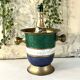 French Cloisonne cooler, Vintage Shell Inlay Barware Enamel Ice Bucket