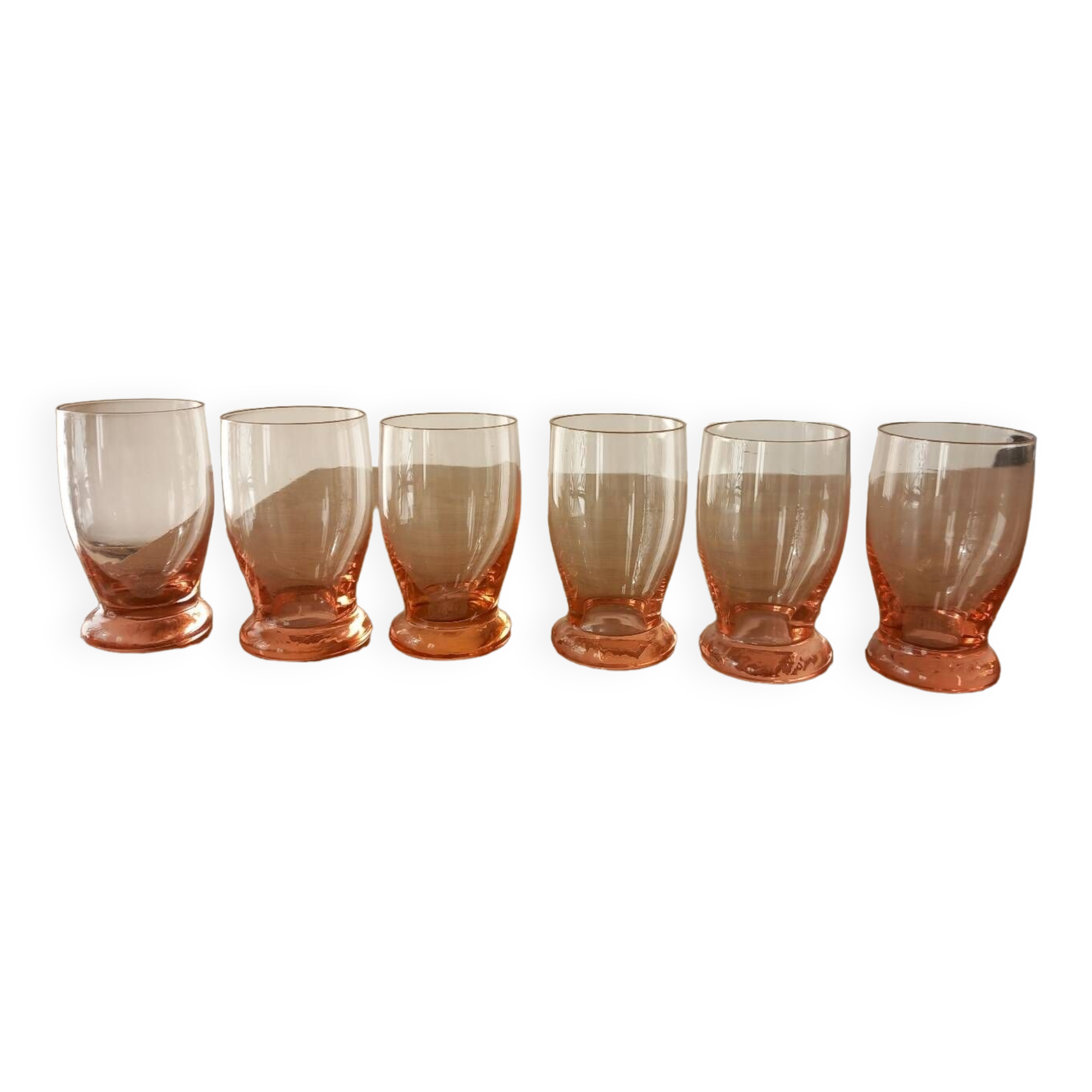 Rose digestive glasses x6