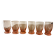 Rose digestive glasses x6