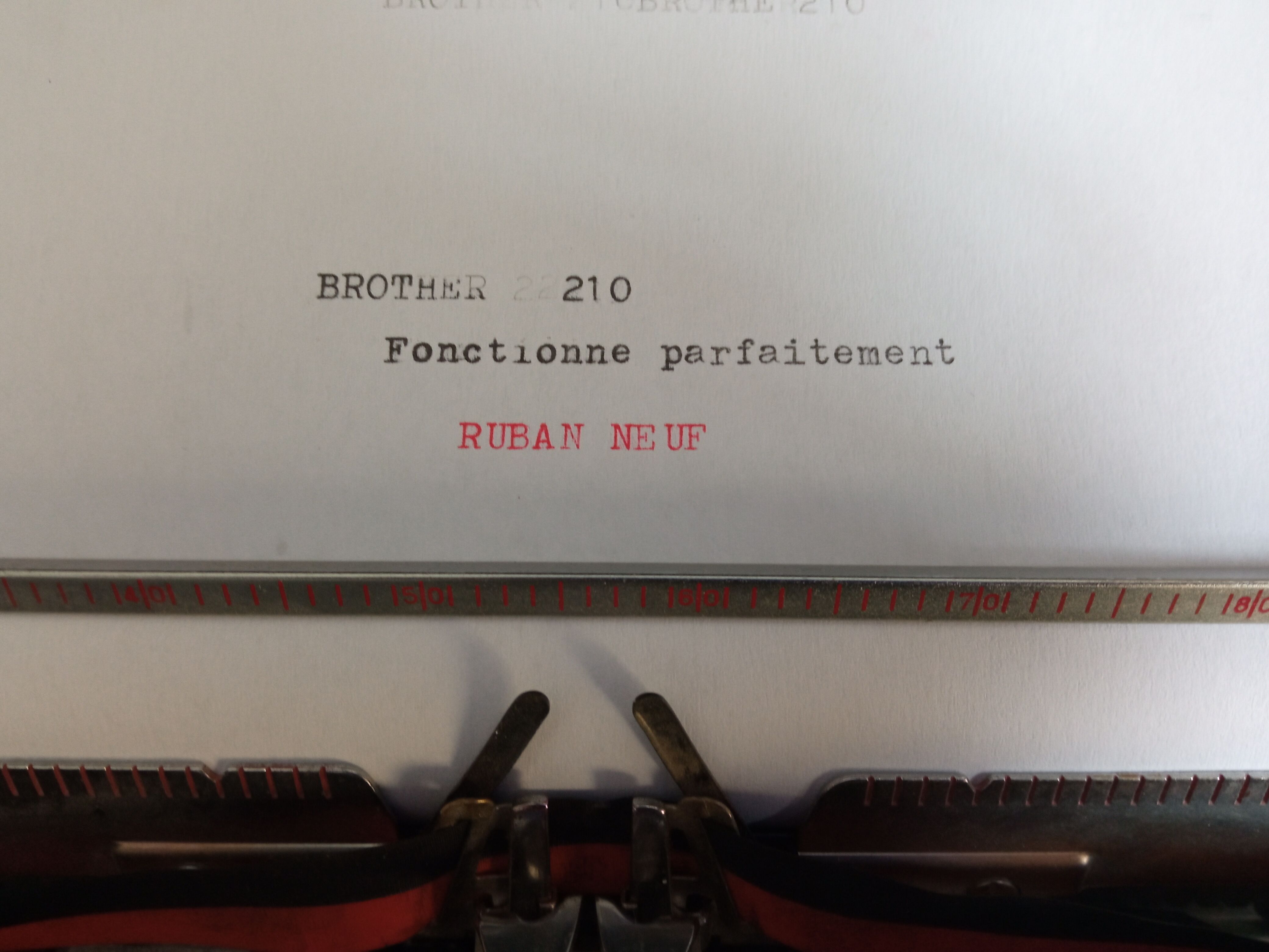 Machine à écrire brother nogamatic 200 bleue vintage