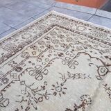 Beige Anatolian Oushak Rug sku v766
