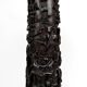 Important high Asian column / saddle in carved wood, circa 1880, Indochina