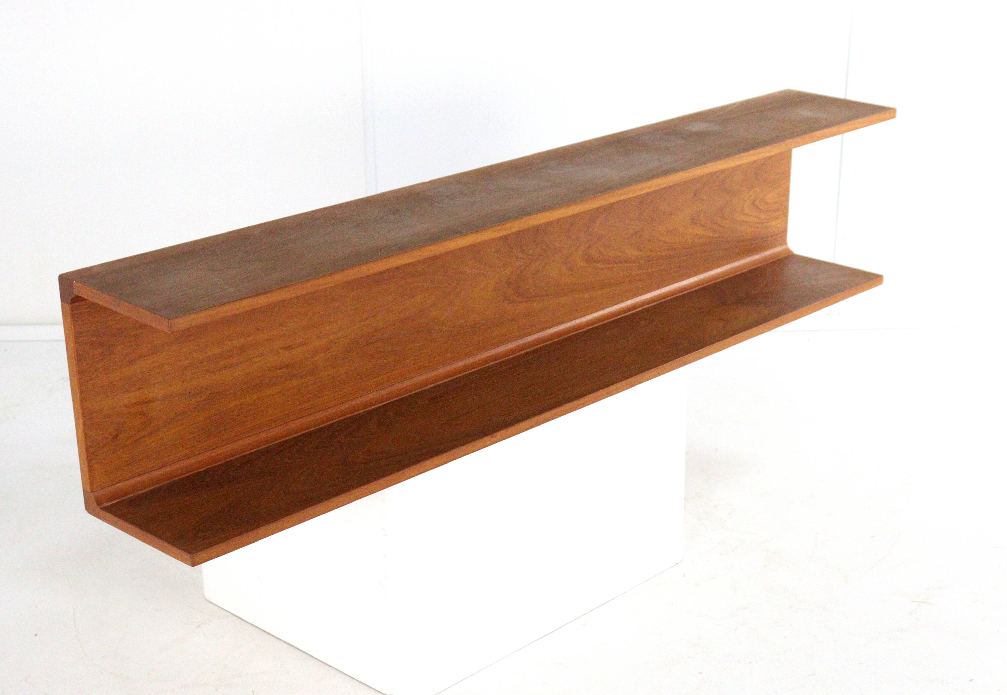 J. Viby for Pedersen & Hansen teak wall shelf