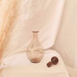 Carafe flacon boule verre ambré
