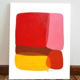 Peinture acrylique abstraite originale