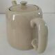 Duo teapot and milk jug in greige ceramic – Vintage bistro style