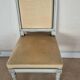 Chaise style Louis XVI assise velours beige doré