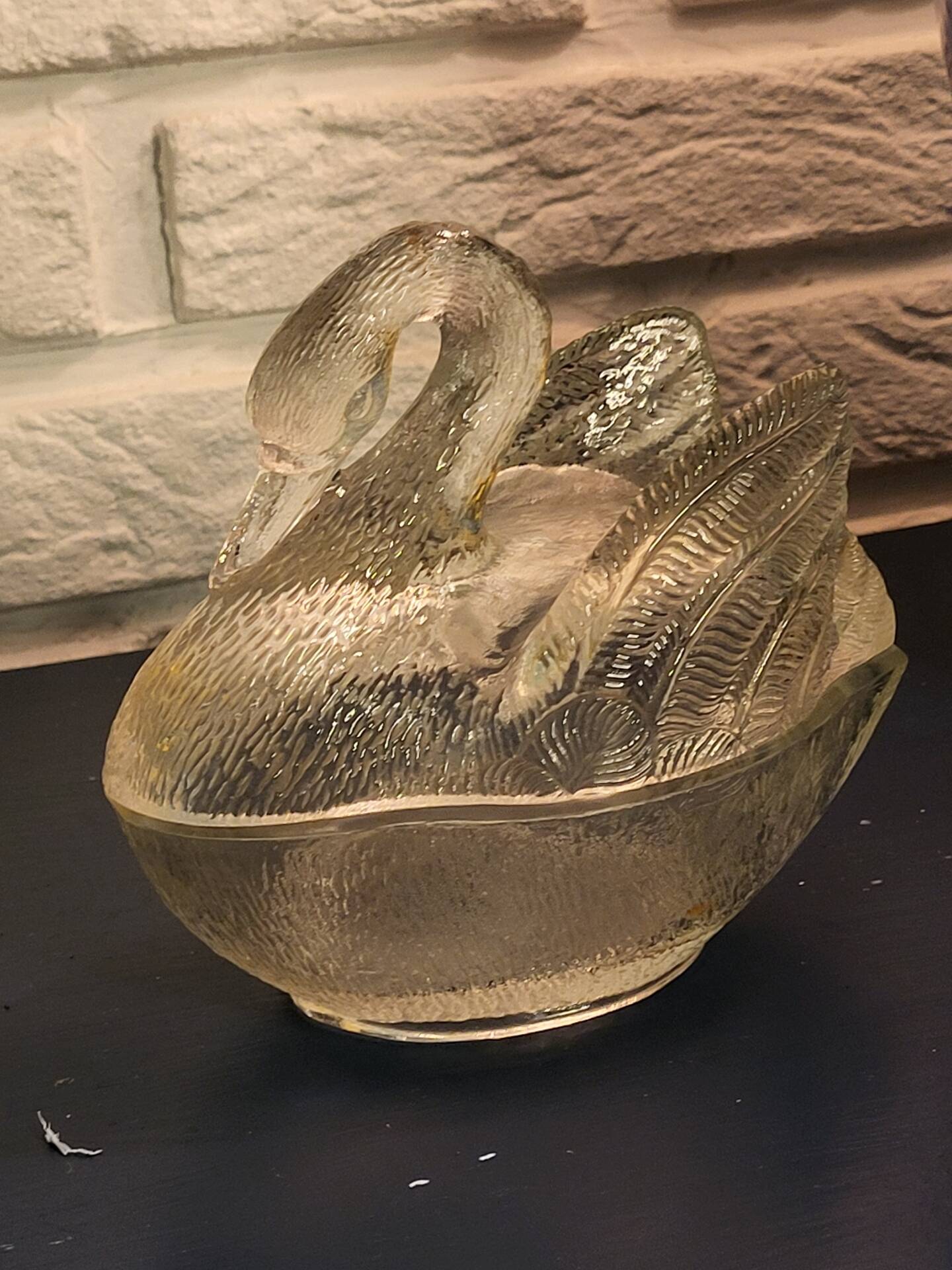 Swan butter dish