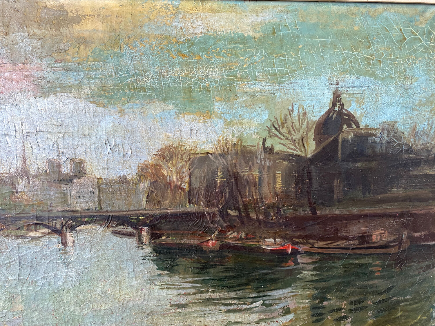 Landscape of Paris and the Seine
